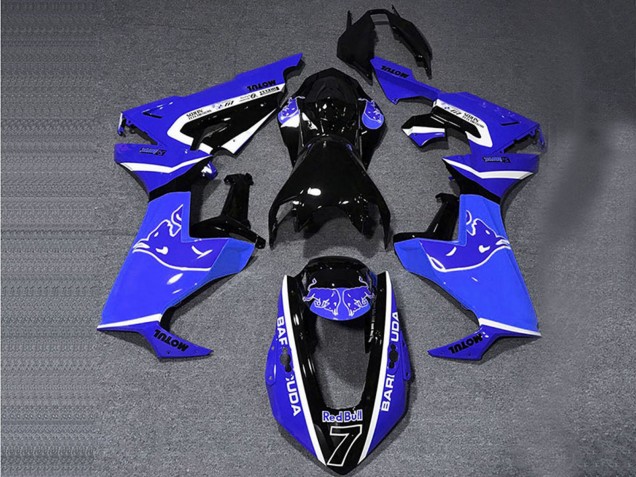 2017-2023 Honda CBR1000RR Motorcycle Fairings - Blue White Glossy Black Bull UK Manufacturers