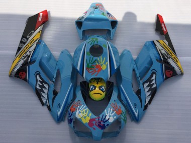 2004-2005 Honda CBR1000RR Motorcycle Fairings - Blue Yellow Black Red Shark UK Manufacturers