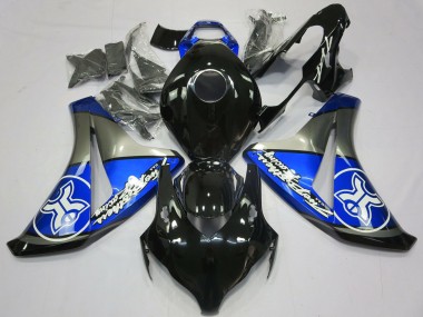 2008-2011 Honda CBR1000RR Motorcycle Fairings - Blue Grey Glossy Black UK Manufacturers