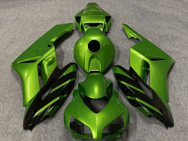 2004-2005 Honda CBR1000RR Motorcycle Fairings - Green Glossy Black Stripe UK Manufacturers