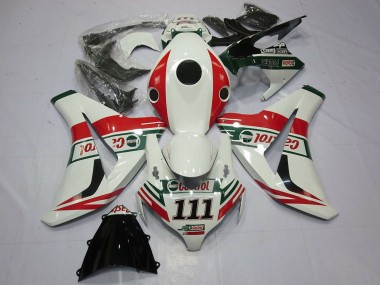 2008-2011 Honda CBR1000RR Motorcycle Fairings - White Red Green Castrol 111 UK Manufacturers
