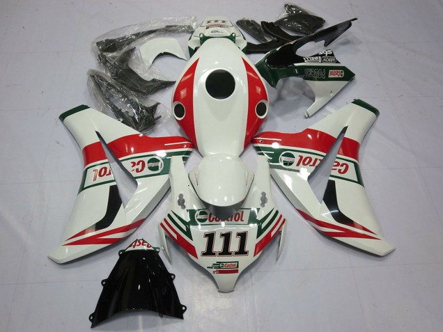 2008-2011 Honda CBR1000RR Motorcycle Fairings - White Red Green Castrol 111 UK Manufacturers