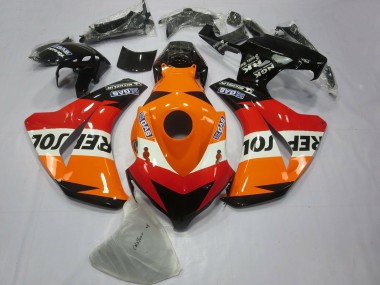 2008-2011 Honda CBR1000RR Bike Fairings - Orange White Red Glossy Black Repsol UK Manufacturers
