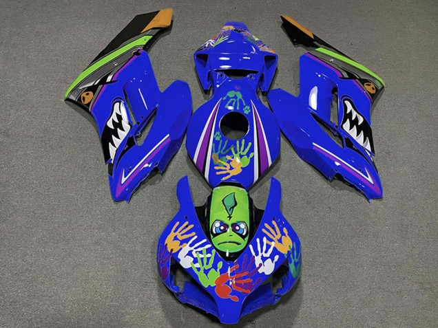 2004-2005 Honda CBR1000RR Motorcycle Fairings - Blue Green Orange Black Shark UK Manufacturers