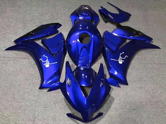 2012-2016 Honda CBR1000RR Motorcycle Fairing - Blue Glossy Black UK Manufacturers