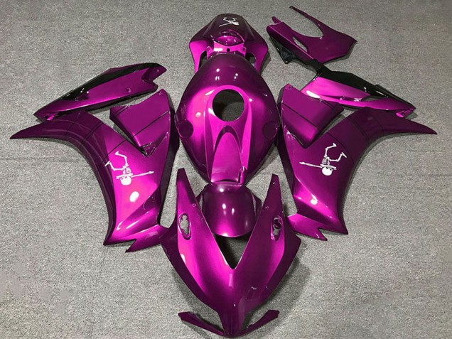 2012-2016 Honda CBR1000RR Motorcycle Fairings - Deep Pink Glossy Black UK Manufacturers