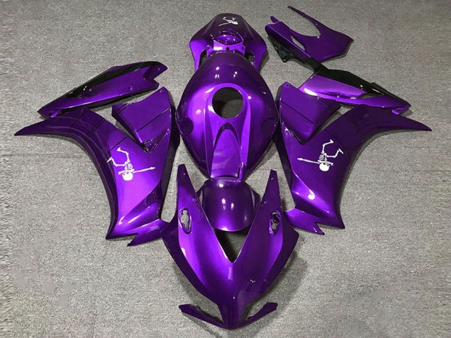 2012-2016 Honda CBR1000RR Motorcycle Fairings - Deep Purple Glossy Black UK Manufacturers