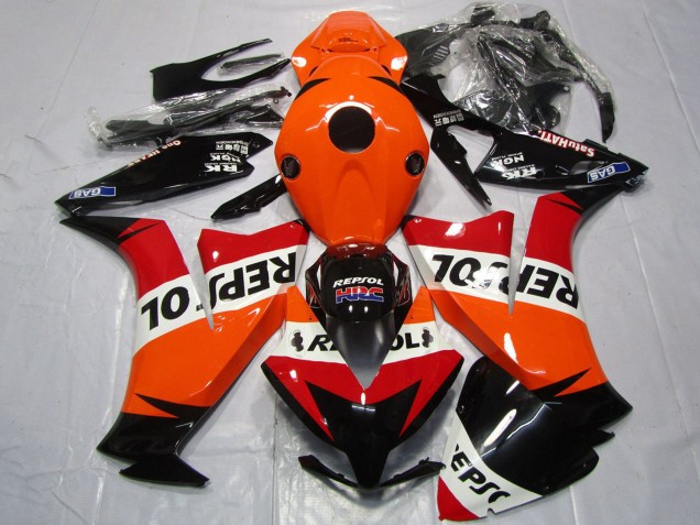 2012-2016 Honda CBR1000RR Motorcycle Fairings - Orange White Red Glossy Black Repsol UK Manufacturers