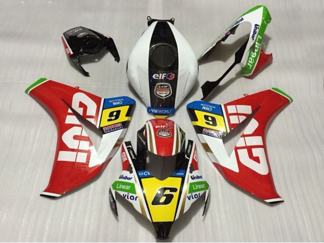 2008-2011 Honda CBR1000RR Motorcycle Fairings - White Red Yellow Green Black Givi 6 UK Manufacturers
