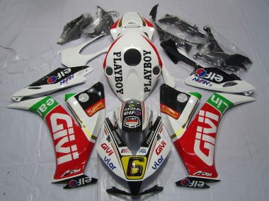 2012-2016 Honda CBR1000RR Motorcycle Fairings - White Red Green Givi PlayBoy UK Manufacturers