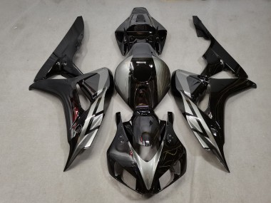 2006-2007 Honda CBR1000RR Motorcycle Fairings - Silver Glossy Black UK Manufacturers