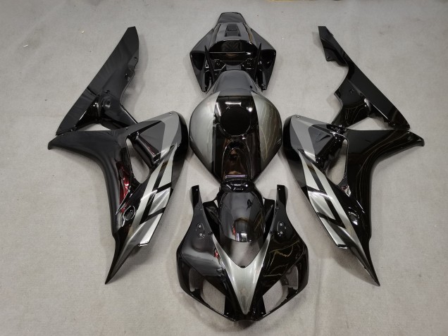 2006-2007 Honda CBR1000RR Motorcycle Fairings - Silver Glossy Black UK Manufacturers