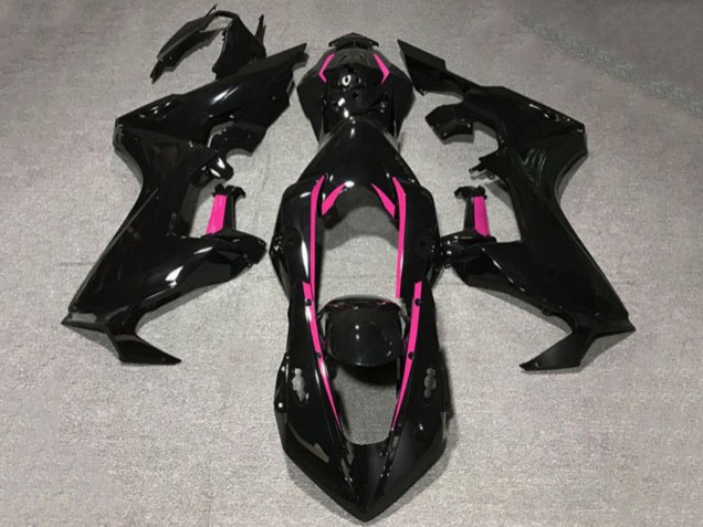 2017-2023 Honda CBR1000RR Motorcycle Fairings - Glossy Black Pink Lining UK Manufacturers