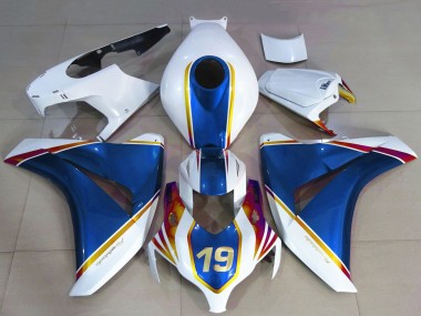 2008-2011 Honda CBR1000RR Motorcycle Fairings - White Blue Yellow Red 19 UK Manufacturers