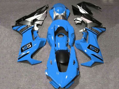 2017-2023 Honda CBR1000RR Motorcycle Fairings - Blue White Silver Glossy Black DSI UK Manufacturers