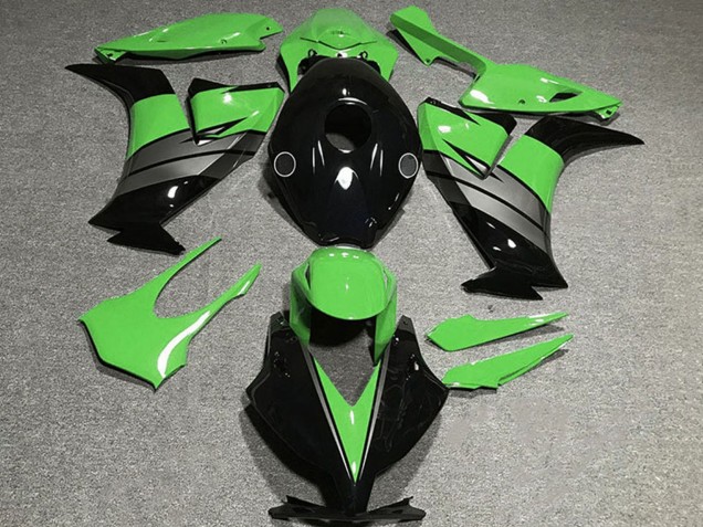 2012-2016 Honda CBR1000RR Motorcycle Fairings - Green Grey Glossy Black UK Manufacturers