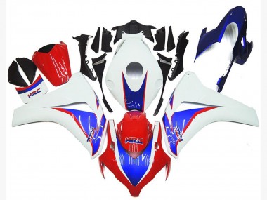 2008-2011 Honda CBR1000RR Motorcycle Fairing Kits - White Blue Red HRC UK Manufacturers