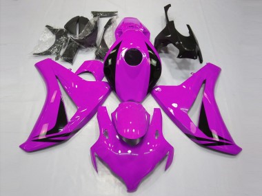 2008-2011 Honda CBR1000RR Motorcycle Fairings - Pink Glossy Black OEM Style UK Manufacturers