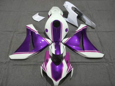 2008-2011 Honda CBR1000RR Motorcycle Fairings - White Glossy Purple Pink UK Manufacturers