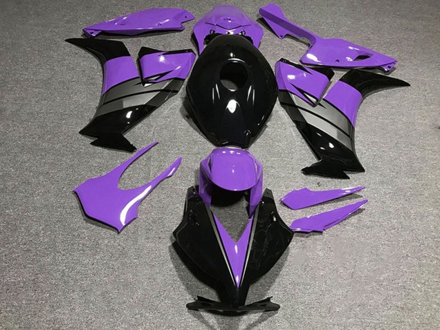 2012-2016 Honda CBR1000RR Motorcycle Fairings - Purple Grey Glossy Black UK Manufacturers