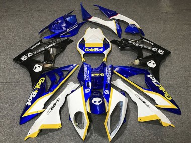 2012-2016 Honda CBR1000RR Motorcycle Fairings - White Blue Yellow Glossy Black GoldBet UK Manufacturers