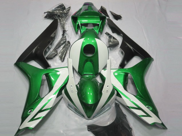 2006-2007 Honda CBR1000RR Motorcycle Fairings - Green White Matte Black UK Manufacturers