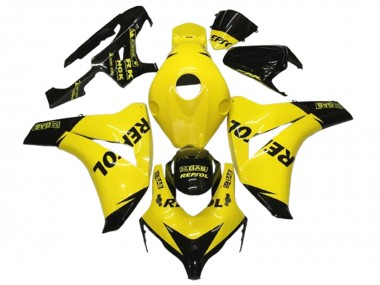 2008-2011 Honda CBR1000RR Motorcycle Fairings - Yellow Black Glossy Repsol UK Manufacturers