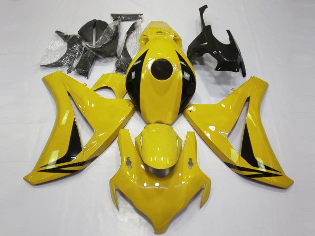 2008-2011 Honda CBR1000RR Motorcycle Fairings - Yellow Glossy Black OEM Style UK Manufacturers