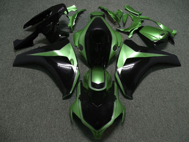 2008-2011 Honda CBR1000RR Motorcycle Fairings - Green Glossy Black Custom UK Manufacturers