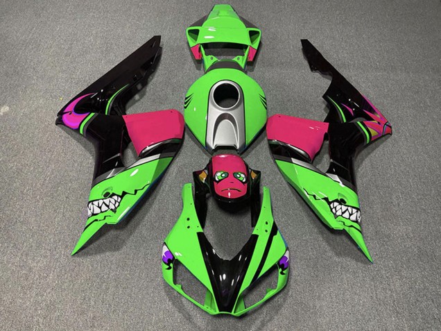 2006-2007 Honda CBR1000RR Motorcycle Fairings - Green Silver Pink Glossy Black Shark UK Manufacturers