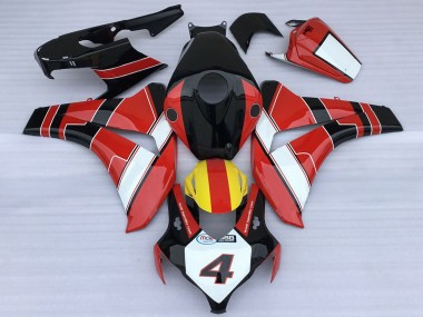 2008-2011 Honda CBR1000RR Motorcycle Fairings - Red White Yellow Glossy Black Racing Style UK Manufacturers