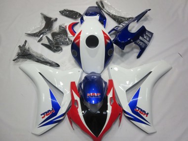 2008-2011 Honda CBR1000RR Motorcycle Fairing - White Blue Red HRC UK Manufacturers