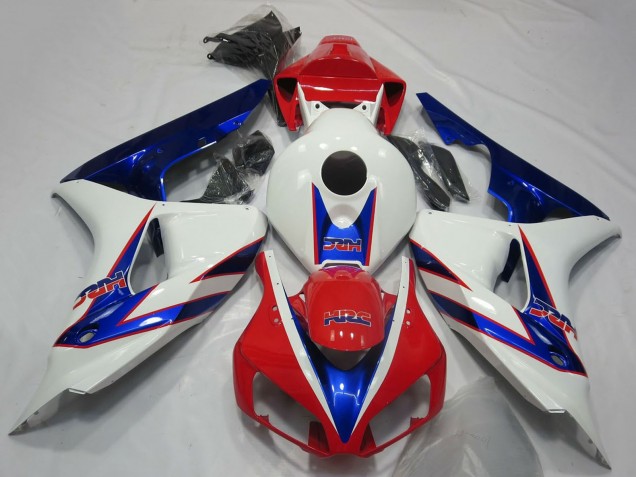 2006-2007 Honda CBR1000RR Motorcycle Fairings - White Red Blue HRC OEM Style UK Manufacturers