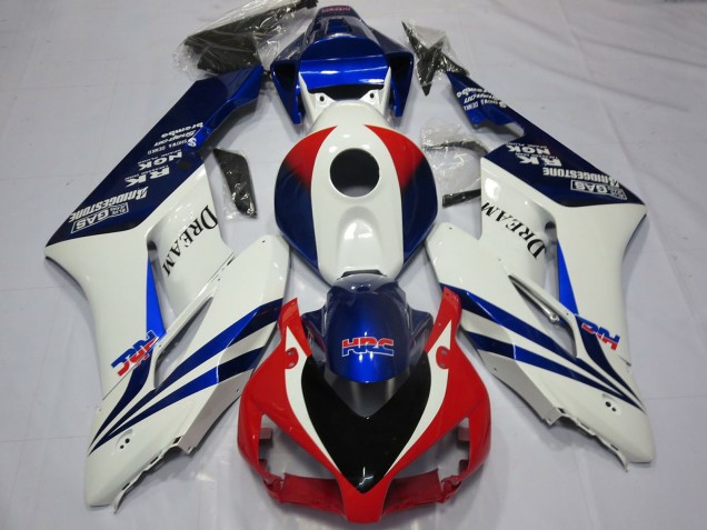 2004-2005 Honda CBR1000RR Motorcycle Fairings - White Blue Red HRC OEM Style Dream UK Manufacturers