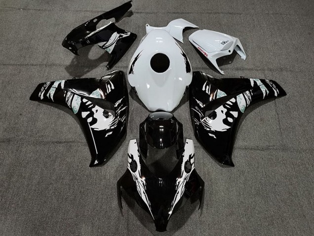 2008-2011 Honda CBR1000RR Motorcycle Fairings - White Glossy Black Le Mis New UK Manufacturers