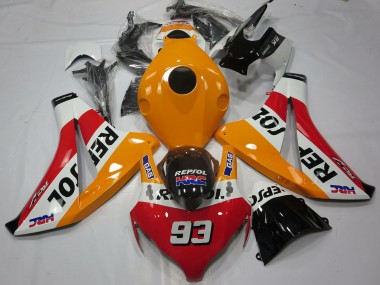2008-2011 Honda CBR1000RR Motorcycle Fairings - Orange White Red Glossy Black Repsol 93 UK Manufacturers