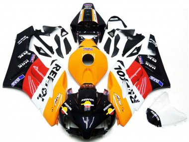 2004-2005 Honda CBR1000RR Motorcycle Fairing Kits - Orange White Red Glossy Black Repsol UK Manufacturers