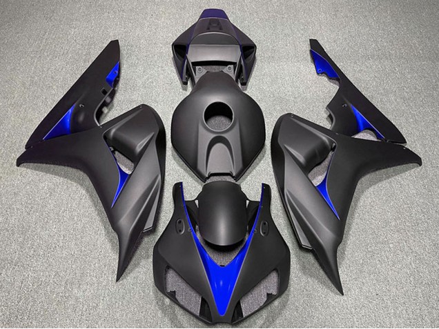 2006-2007 Honda CBR1000RR Motorcycle Fairings - Matte Black Blue UK Manufacturers