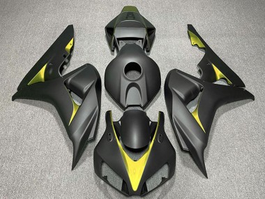 2006-2007 Honda CBR1000RR Motorcycle Fairings - Matte Black Yellow UK Manufacturers