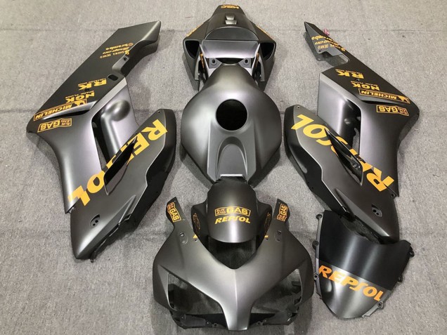 2004-2005 Honda CBR1000RR Motorcycle Fairings - Matte Grey Gold Repsol UK Manufacturers