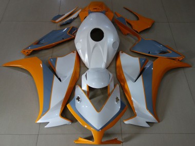 2012-2016 Honda CBR1000RR Motorcycle Fairings - White Orange Grey UK Manufacturers