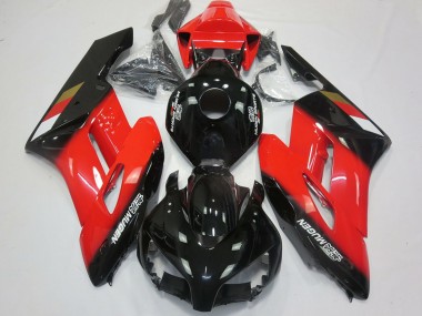 2004-2005 Honda CBR1000RR Motorcycle Fairings - Red Glossy Black Mugen UK Manufacturers