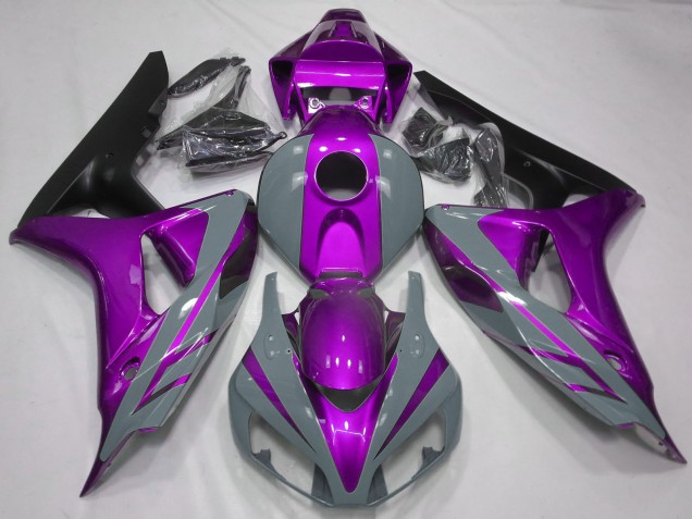 2006-2007 Honda CBR1000RR Motorcycle Fairings - Nardo Grey Purple Matte Black UK Manufacturers