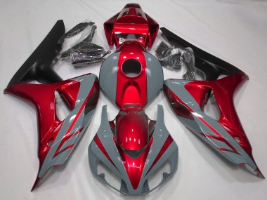 2006-2007 Honda CBR1000RR Motorcycle Fairings - Nardo Grey Red Matte Black UK Manufacturers