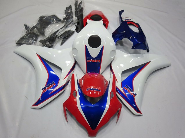 2008-2011 Honda CBR1000RR Motorcycle Fairings - White Blue Red HRC OEM Style UK Manufacturers