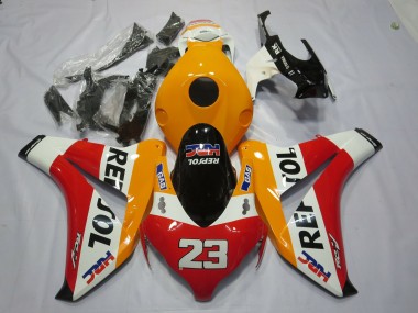 2008-2011 Honda CBR1000RR Motorcycle Fairings - Orange White Red Glossy Black Repsol 23 UK Manufacturers