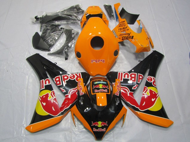 2008-2011 Honda CBR1000RR Motorcycle Fairings - Orange Yellow Glossy Black Red Bull UK Manufacturers
