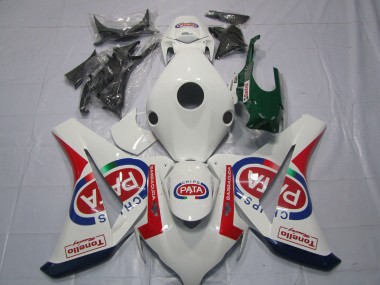 2008-2011 Honda CBR1000RR Motorcycle Fairings - White Red Blue Pata Castrol Tonello UK Manufacturers
