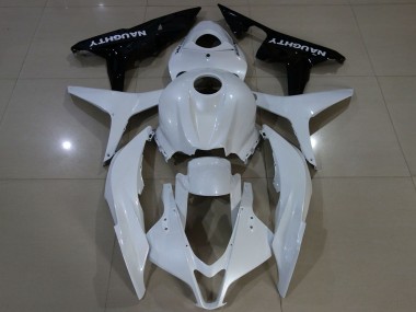 2007-2008 Honda CBR600RR Motorcycle Fairing - White Glossy Black UK Manufacturers