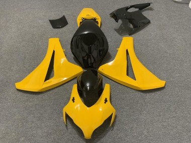 2008-2011 Honda CBR1000RR Motorcycle Fairings - Yellow Glossy Black UK Manufacturers